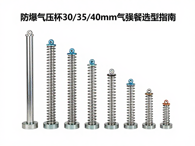 防爆气压棒30/35/40mm气弹簧规格选型指南