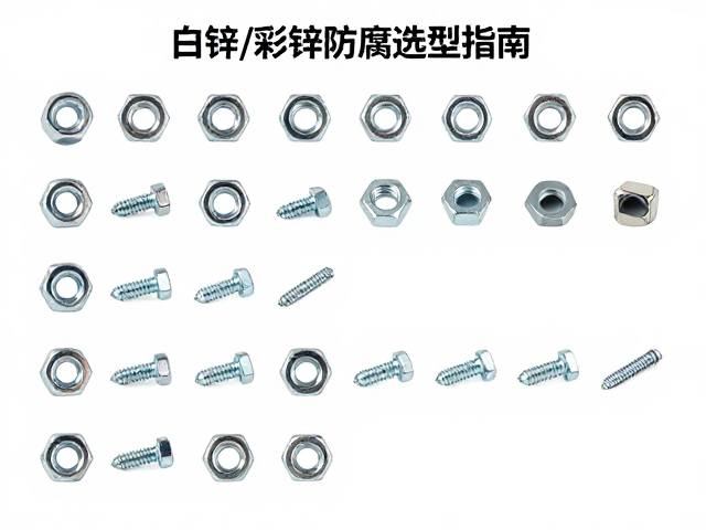 内六角圆柱头螺丝与镀锌螺母规格大全，白锌/彩锌防腐选型指南