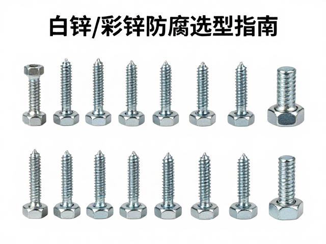 内六角圆柱头螺丝与镀锌螺母规格大全，白锌/彩锌防腐选型指南