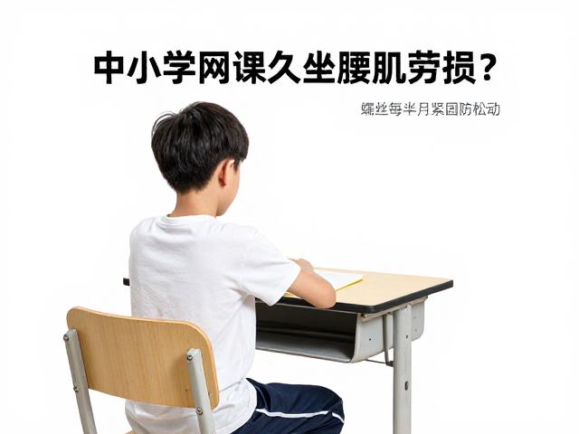 中小学网课久坐腰肌劳损？学生桌椅螺丝需每半月紧固防松动
