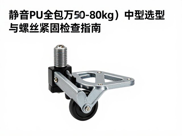 静音PU全包万向脚轮(50-80kg)中型选型与螺丝紧固检查指南