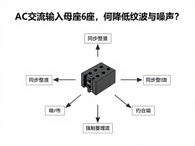 AC交流输入母座设计,同步整流技术如何降低纹波与噪声?