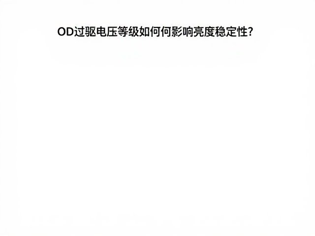 OD灰阶过驱动加速技术,OD过驱电压等级如何影响亮度稳定性?