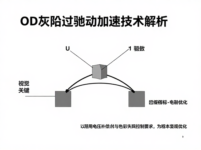 OD灰阶过驱动加速技术解析,多级电压补偿与色彩失真控制优化
