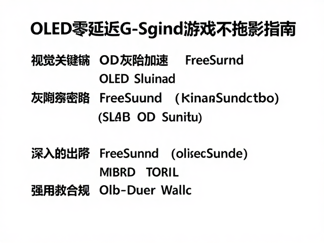 OD灰阶加速,FreeSync,OLED零延迟G-Sync游戏不拖影指南