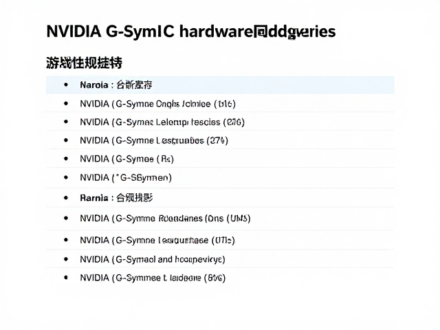 NVIDIA G-Sync原生硬件同步技术,评估游戏兼容性列表,实现低残影