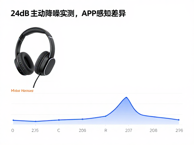 24dB主动降噪实测,APP等级对比与开启下的频响曲线解析