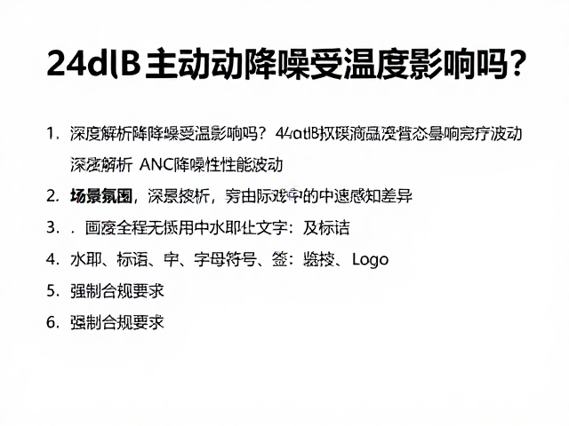 24dB主动降噪受温度影响吗？深度解析ANC降噪性能波动