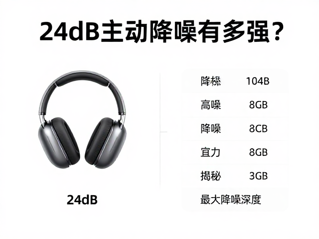 24dB主动降噪有多强？APP内降噪等级对比实测，揭秘最大降噪深度