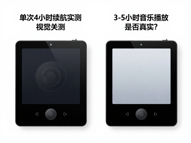 单次4小时续航实测，3-5小时音乐播放是否真实？