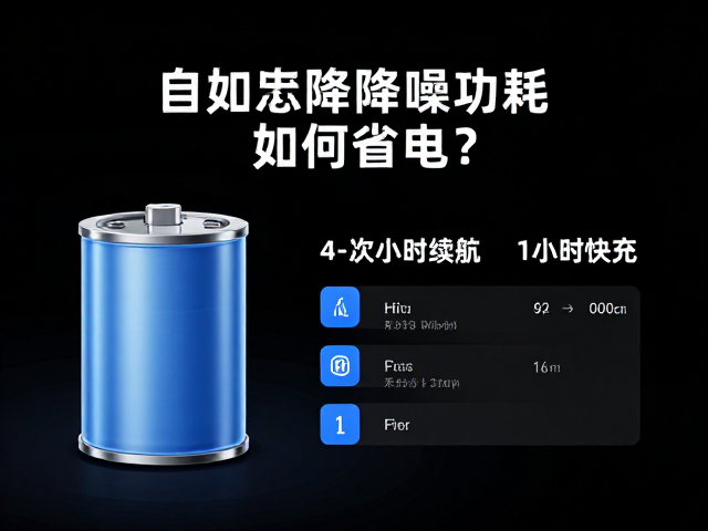 单次4小时续航，1小时快充，自适应降噪功耗如何省电？