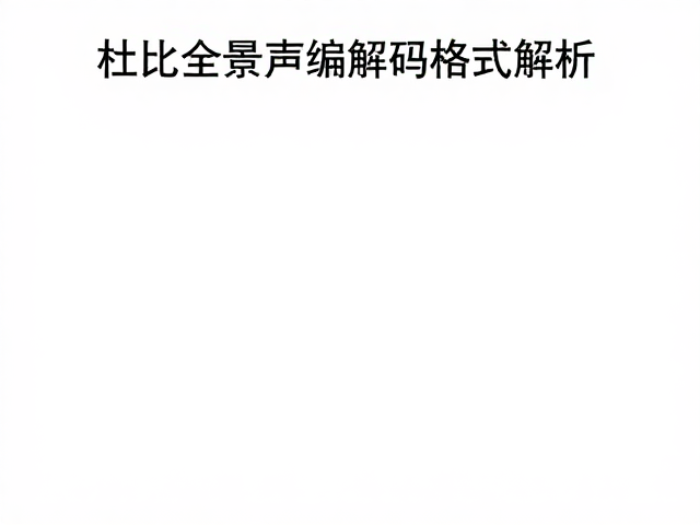 杜比全景声编解码格式解析,如何优化风噪抑制提升音质