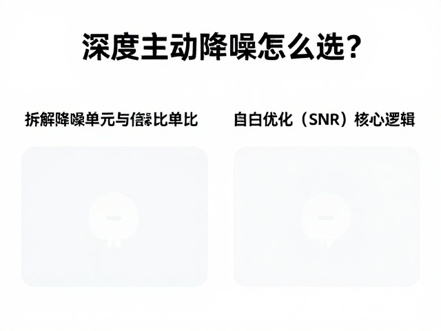 深度主动降噪怎么选?拆解降噪单元与信噪比(SNR)核心逻辑