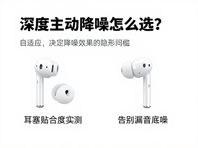 深度主动降噪怎么选？自适应，耳塞贴合度实测，告别漏音底噪