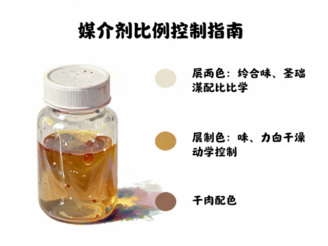 厚涂堆叠技巧,颜料物理属性与媒介剂比例控制指南