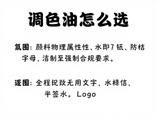 调色油怎么选?结合颜料物理属性做防裂检查,避坑指南