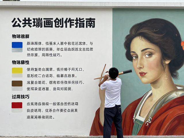 公共壁画创作指南,颜料物理属性与临摹名作的色彩还原技巧