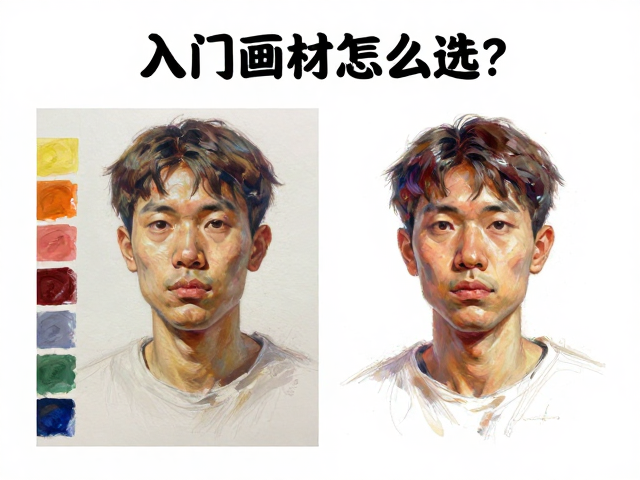入门画材怎么选?从颜料物理属性看肖像绘制基础