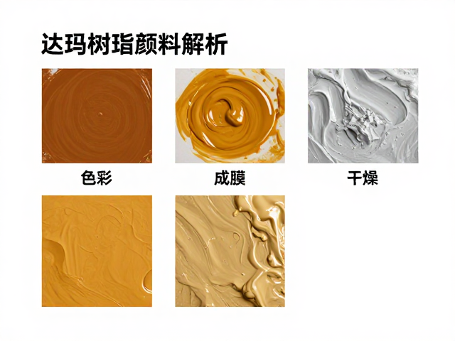 达玛树脂颜料物理属性解析,色彩理论与保存关键