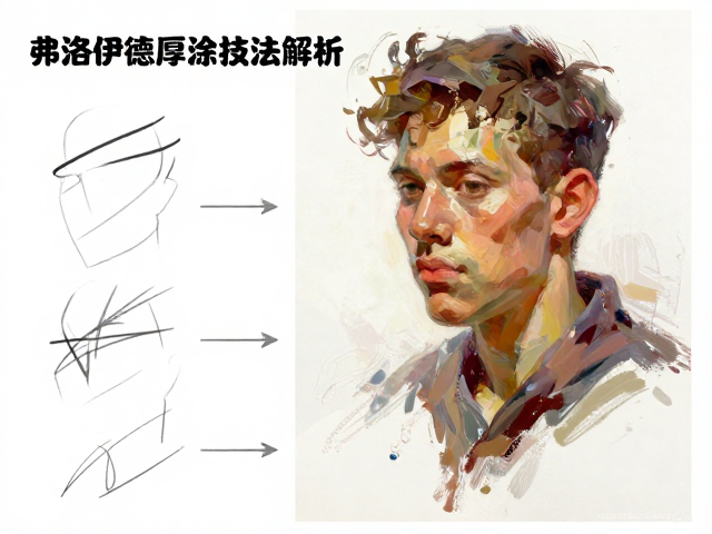 弗洛伊德厚涂技法解析,基础笔法与画笔特性深度测试指南