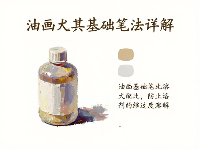 油画基础笔法详解，如何防止溶剂过度溶解？