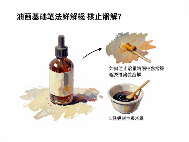 油画基础笔法详解，如何防止溶剂过度溶解？
