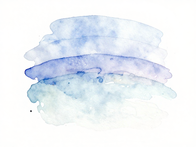 湿画法与透明色层，基础笔法详解，掌握水彩透明质感