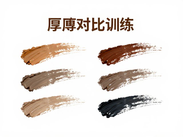厚薄对比训练,如何控制干燥时间?掌握基础笔法提升画技