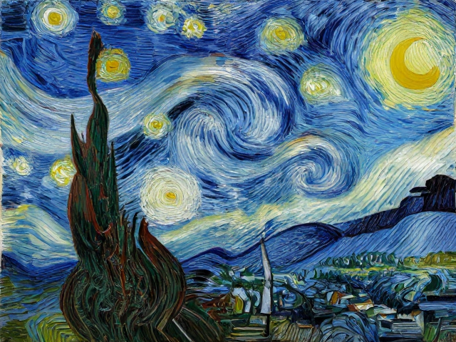 梵高漩涡厚涂技法解析,画铲刮刀基础笔法与创作技巧
