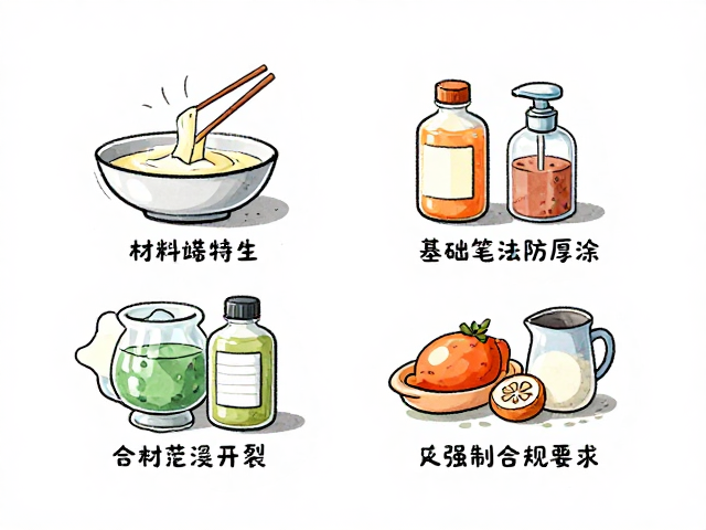 浪漫场景手绘避坑,基础笔法防厚涂开裂指南