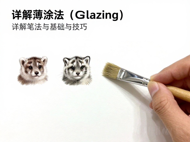 貂毛画笔怎么用?详解薄涂法(Glazing)基础笔法与技巧