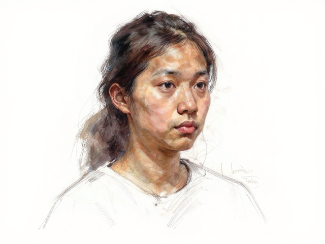 拖拽笔触下的肖像刻画,掌握基础笔法,画出灵魂质感