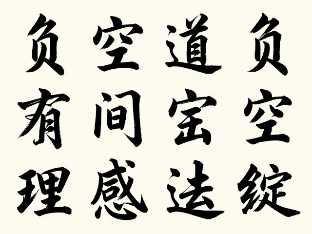 书法美学解析，基础笔法如何通过负空间营造肌理丰富感