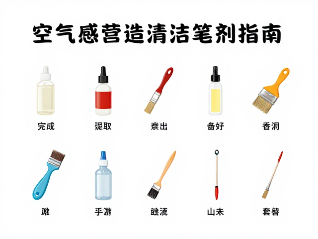 空气感营造秘诀,画刷清洁溶剂选择与基础笔法指南