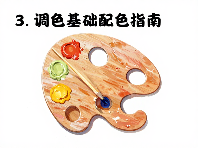 调色盘使用指南,掌握基础笔触控制,轻松搞定绘画基本功