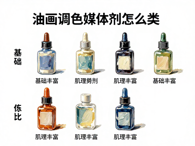油画调色媒介剂怎么用?基础笔法,肌理丰富,新手必看技法