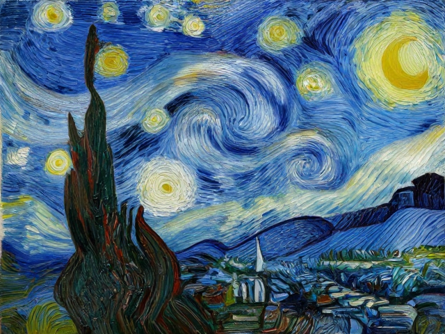 梵高漩涡厚涂法,掌握笔触与干燥时间,画出灵魂笔法