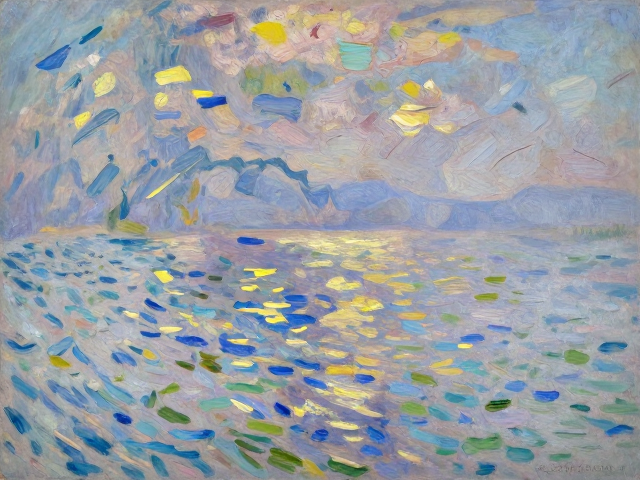 莫奈破碎笔触揭秘，掌握刮画法与基础笔法，画出印象派光影