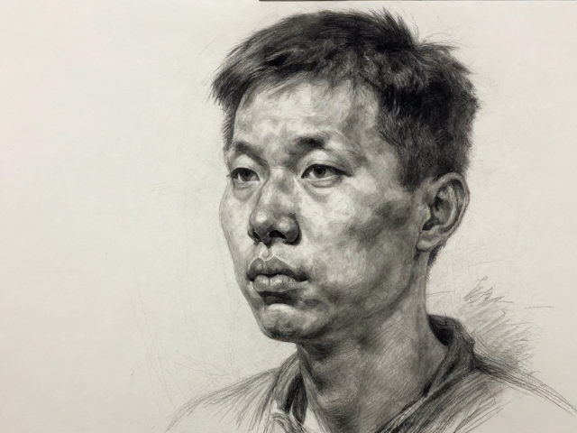 刮画法肖像刻画,掌握基础笔法,画出逼真人物神态