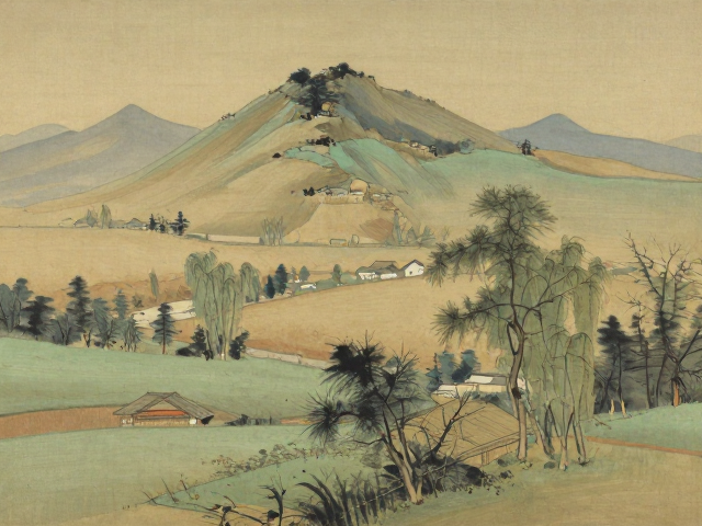 风景写生原创画作,揭秘传统多层画法艺术魅力