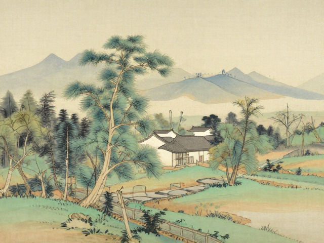 风景写生原创画作,揭秘传统多层画法艺术魅力