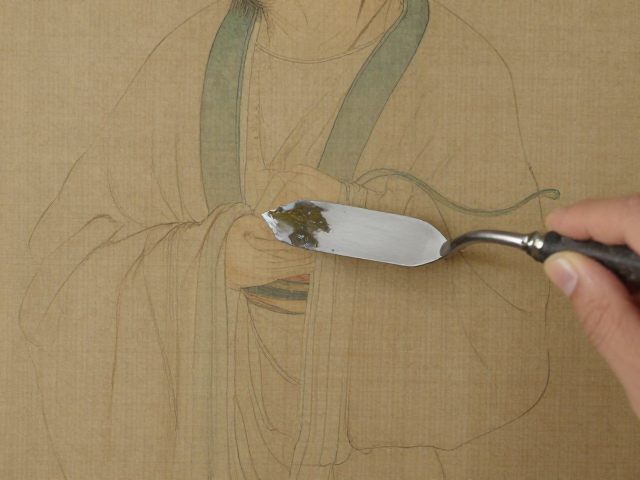 传统多层画法怎么用画刀刮刀?慢干媒介剂让细节更持久