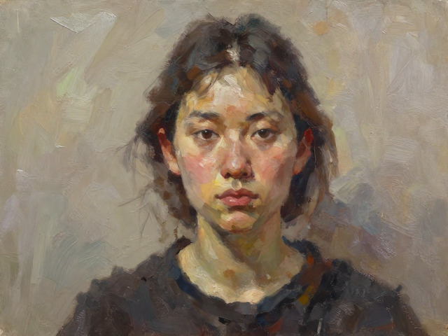 厚涂肖像技法,告别传统多层画法,打造立体人物油画