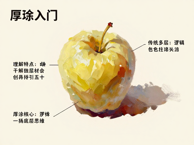 厚涂入门,传统多层画法与学生级画作技巧详解