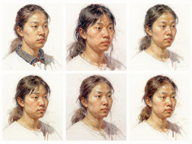 传统多层画法笔触控制,人物肖像绘画进阶指南