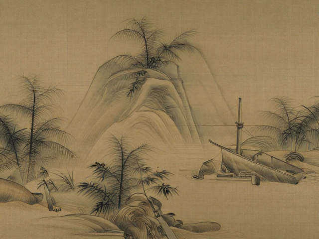 传统多层画法画布张力控制,打造深邃通透感