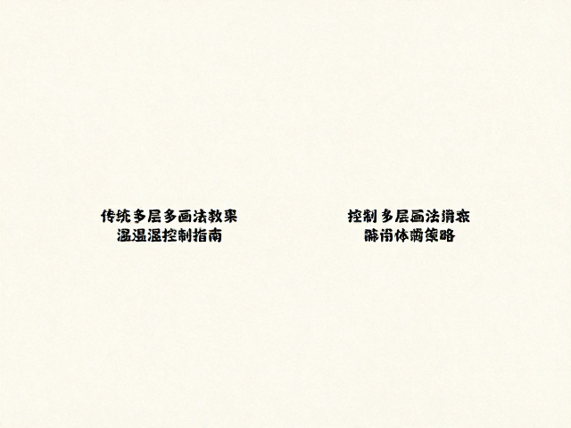 传统多层画法教程，画底技巧与温湿度控制指南