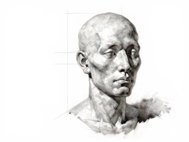 央美油画系透视比例解析，头部结构与解剖的视觉逻辑