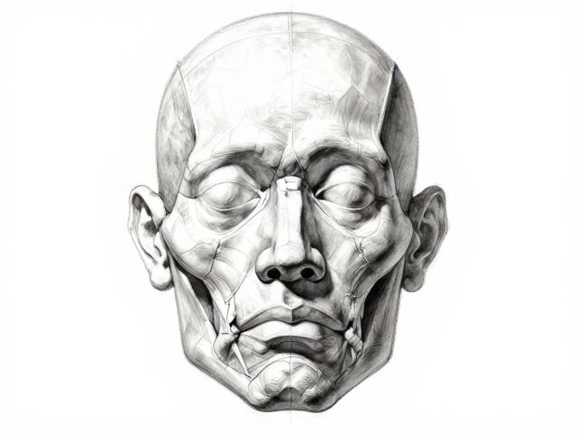 头部结构与解剖,掌握固有色与光影体积塑造的绘画核心逻辑