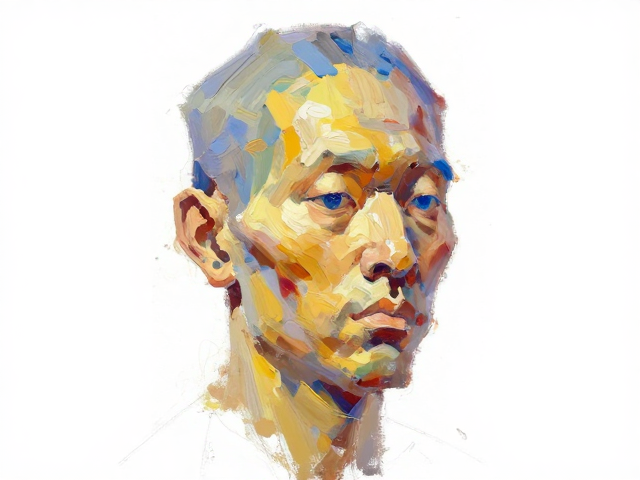 油画罩染法技法解析,钛白、镉黄与群青的头部结构与解剖表现